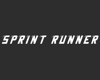 Sprint Runner Demo font