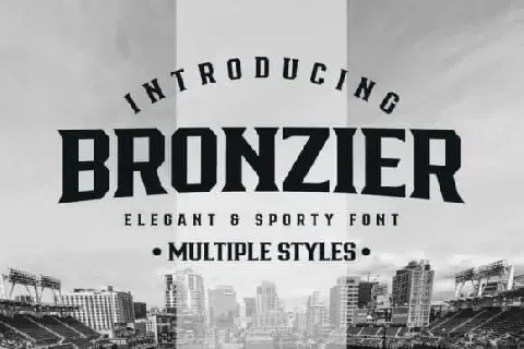 Bronzier Display font