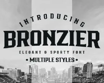 Bronzier Display font