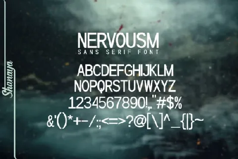 Nervousm Sans Serif Demo font