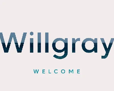 Willgray font