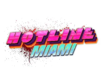 Hotline Miami font