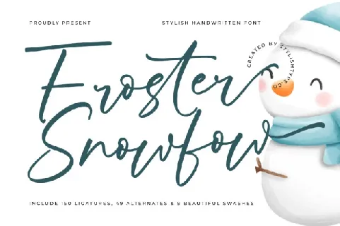 Froster Snowfow font