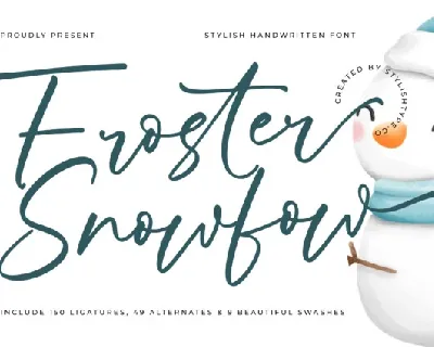 Froster Snowfow font