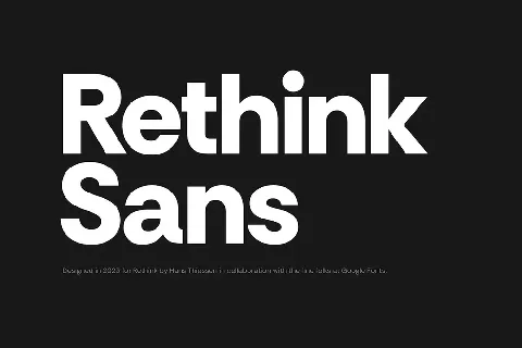 Rethink Sans font