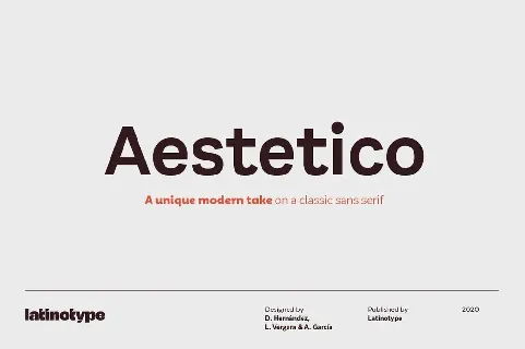 Aestetico Family font