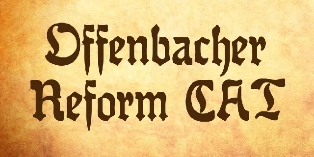 Offenbacher Reform CAT font