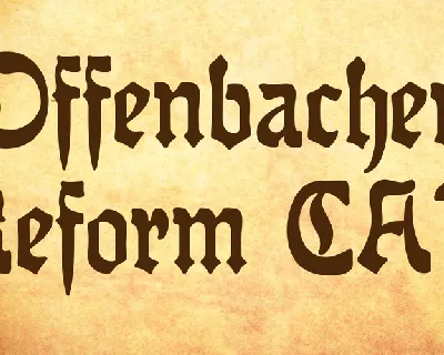 Offenbacher Reform CAT font