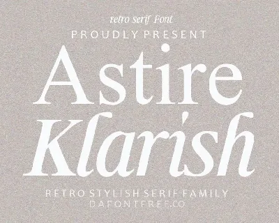 Astire Klarish font