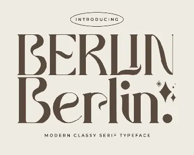 Berlin Typeface font