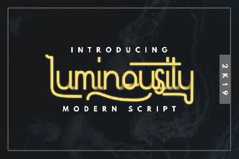 Luminousity – Modern Script font
