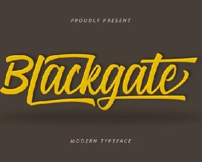 Blackgate font