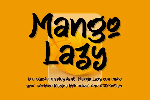 Mango Lazy - Personal Use font