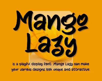 Mango Lazy - Personal Use font