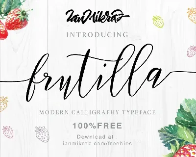 Frutilla Script Free font