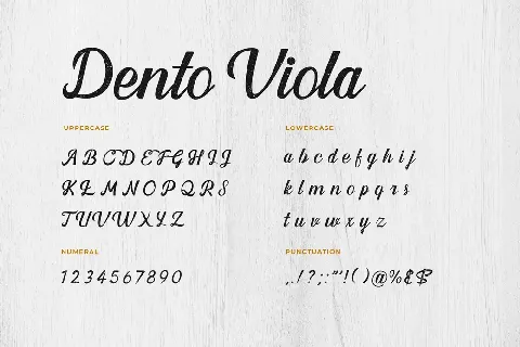 Dento Viola font