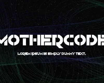 Mothercode font