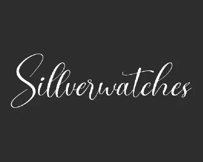 Sillverwatches font