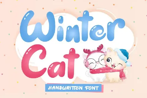 Winter Cat – Display font