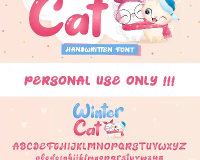 Winter Cat – Display font