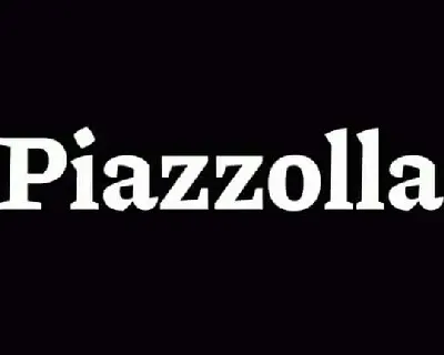 Piazzolla Serif Family font