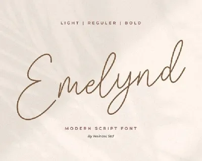 Emelynd Luxury Signature font