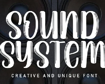 Sound System Brush font