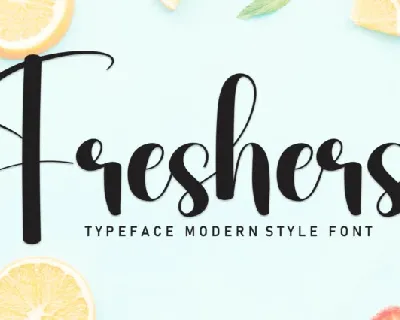 Freshers Script font