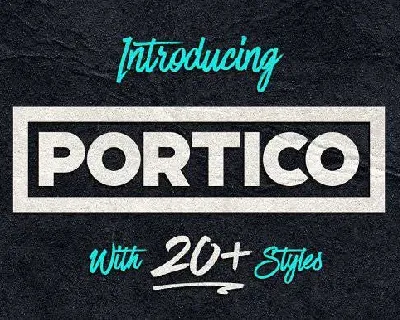Portico font