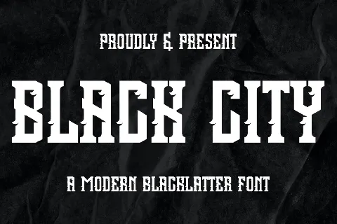 BLACK CITY font