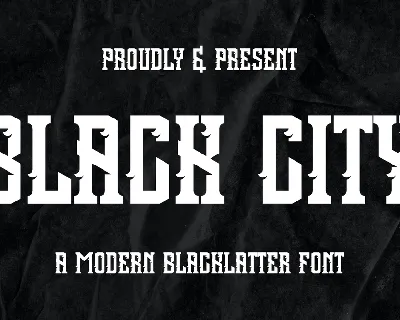 BLACK CITY font