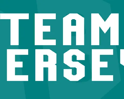 Team Jersey font