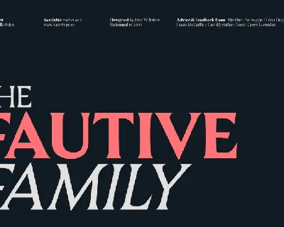 Fautive Family font