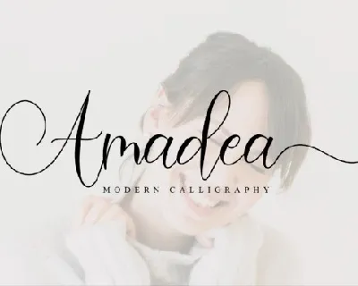 Amadea Modern Calligraphy font