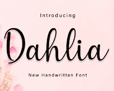 Dahlia font