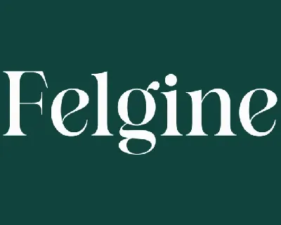 Felgine font