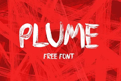 Plume Brush Free font