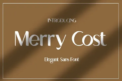 Merry Cost font