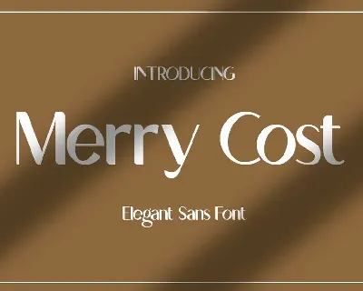 Merry Cost font