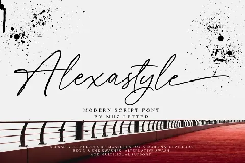 Alexastyle font