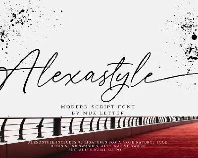 Alexastyle font