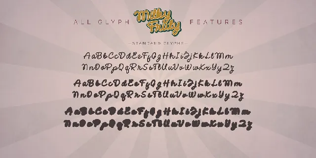 Milky Fruty font