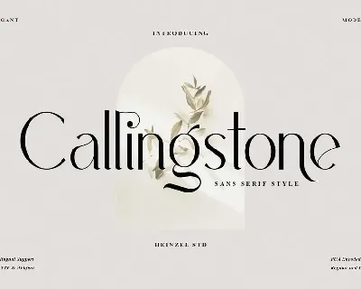 Callingstone font