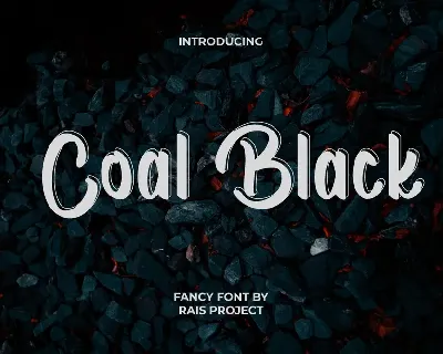 Coal Black font