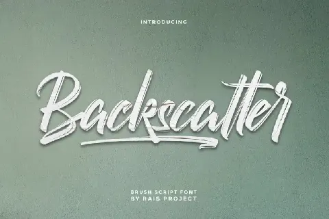 Backscatter Brush font