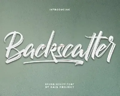 Backscatter Brush font