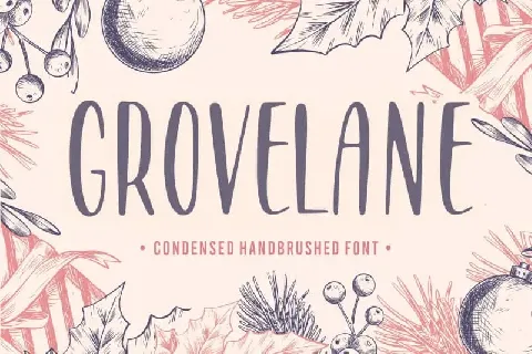 GROVELANE Handbrushed font