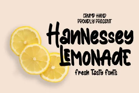 Hannessy Lemonade Display font