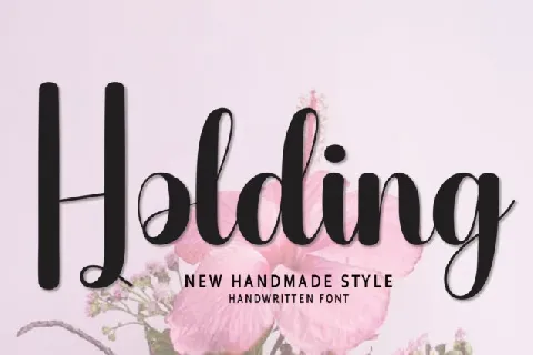 Holding Script font