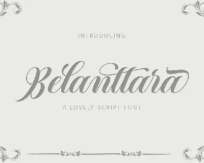 Belanttara font